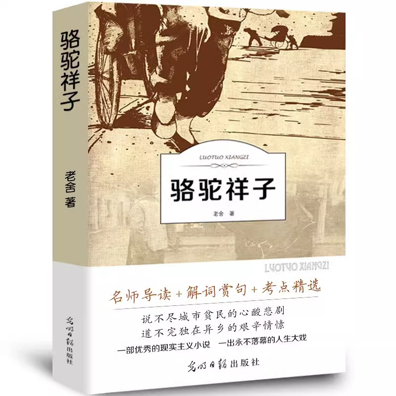 有声伴读-骆驼祥子 [正版]骆驼祥子小学生四五六七年级书原著青少年版初中生老舍原版导读版课外书经典骆驼样子无删减儿童名著