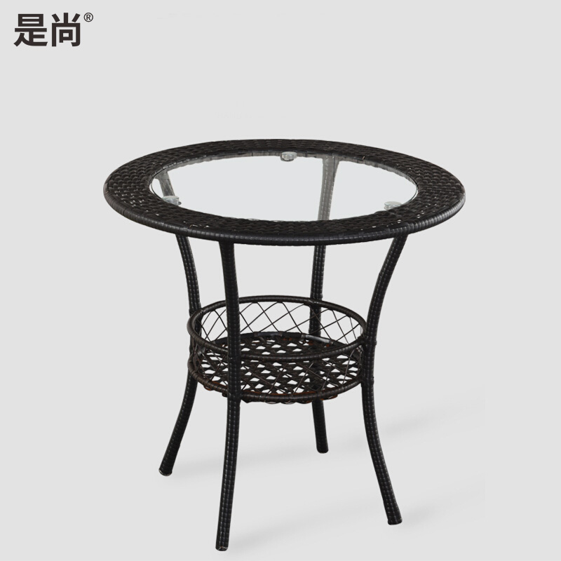 是尚 休闲藤编小茶几高清大图