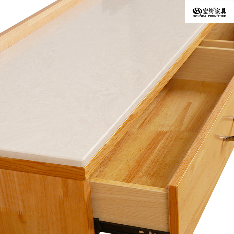 宏绮家具 书桌 大理石书桌 原木色 1500*420*750