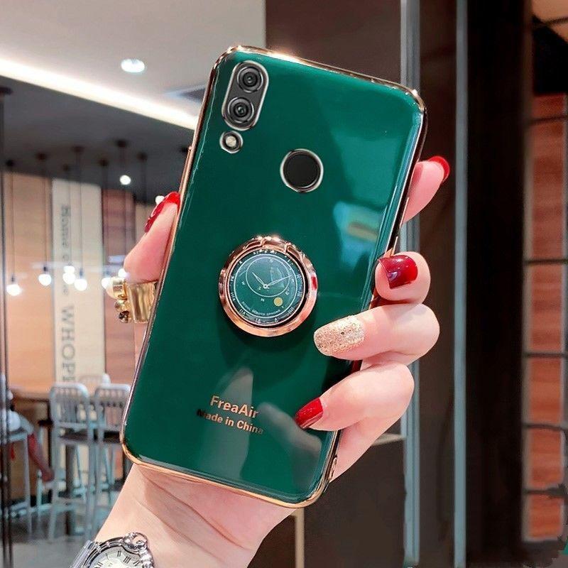 奥迪猫华为荣耀8x手机壳女jsnal00a保护硅胶套honor8x时钟支架防摔软