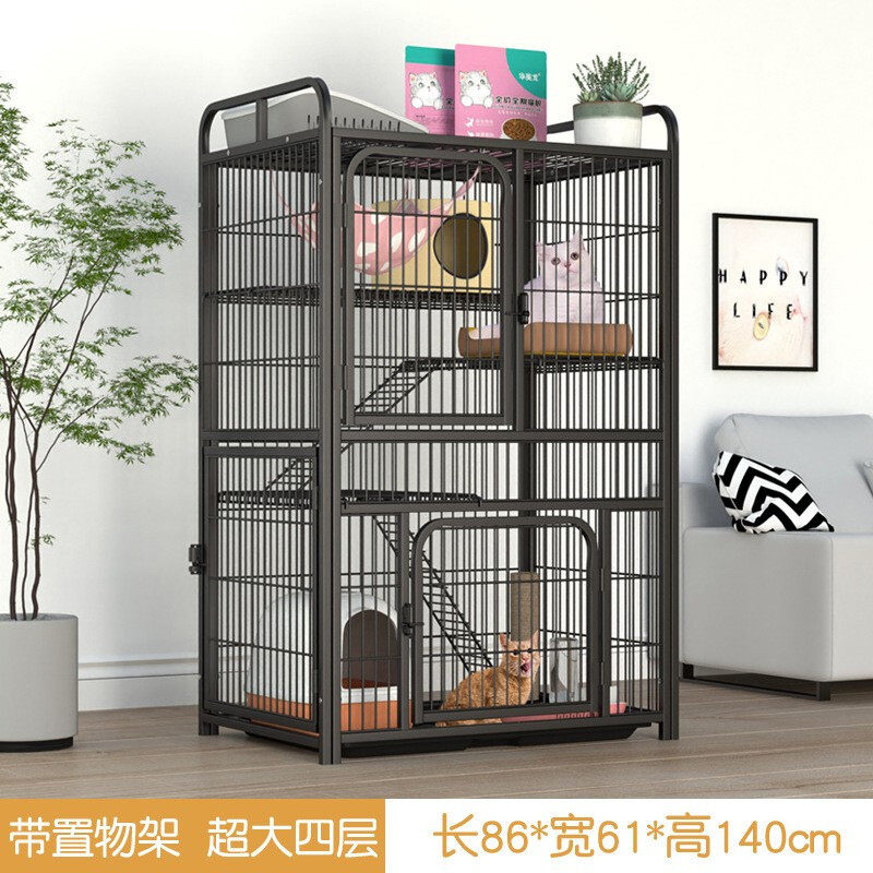 猫笼子别墅大号方管猫咪笼子大型猫屋猫舍猫房猫窝繁殖笼子猫爬架猫树宠物用品