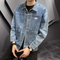 传奇保罗（CHUANQIBAOLUO）牛仔外套男士2019春秋季新款韩版潮流夹克男青少年破洞秋装上衣服