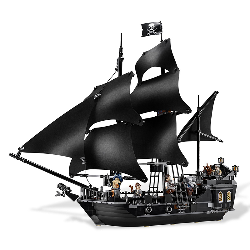 中国积木加勒比海盗船黑珍珠号高难度沉默玛丽成人巨大型玩具