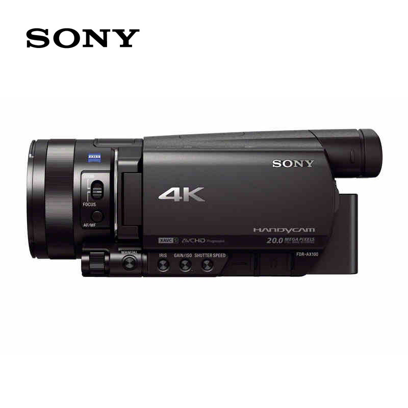 索尼(SONY)FDR-AX100E 4K高清数码摄像机 1英寸CMOS 头 支持WIFI/NFC传输
