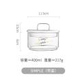 北欧创意蔬菜水果捞沙拉大玻璃碗套装透明家用的带盖简约 SIMPLE（带盖）_401