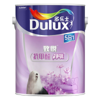 多乐士(Dulux) 致悦抗甲醛净味五合一内墙乳胶漆 墙面漆油漆涂料 A744 6L哑光白色