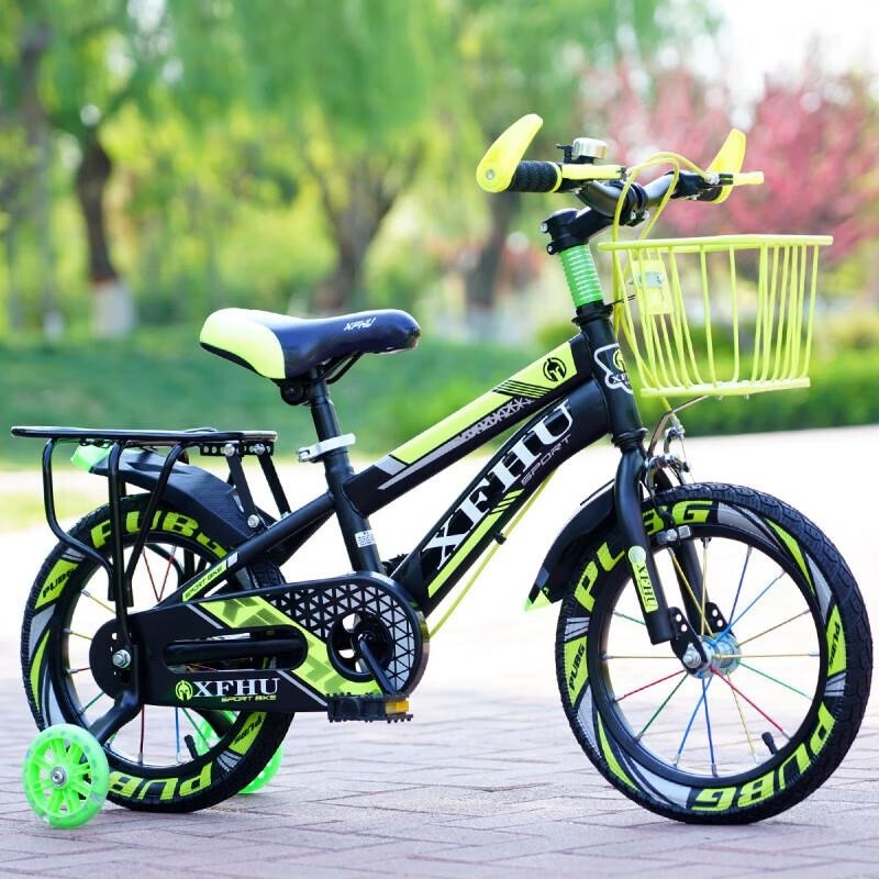 儿童自行车14 16 18 20寸辅助轮可调童车3-9岁礼物山地车高清大图