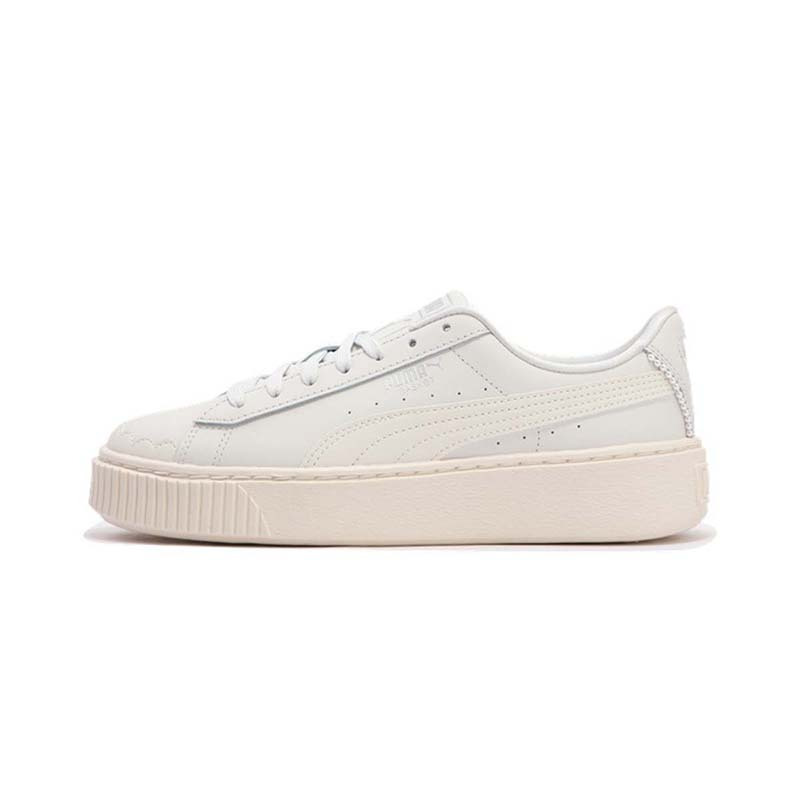 PUMA彪马PLATFORM PEARL新款女子花边复古松糕鞋休闲鞋398910-01