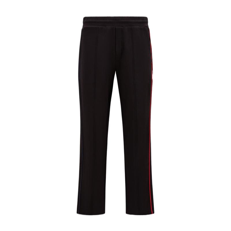 盟可睐(MONCLER)纯棉弹性腰带运动裤男女款休闲户外裤多口袋设计 黑色 L
