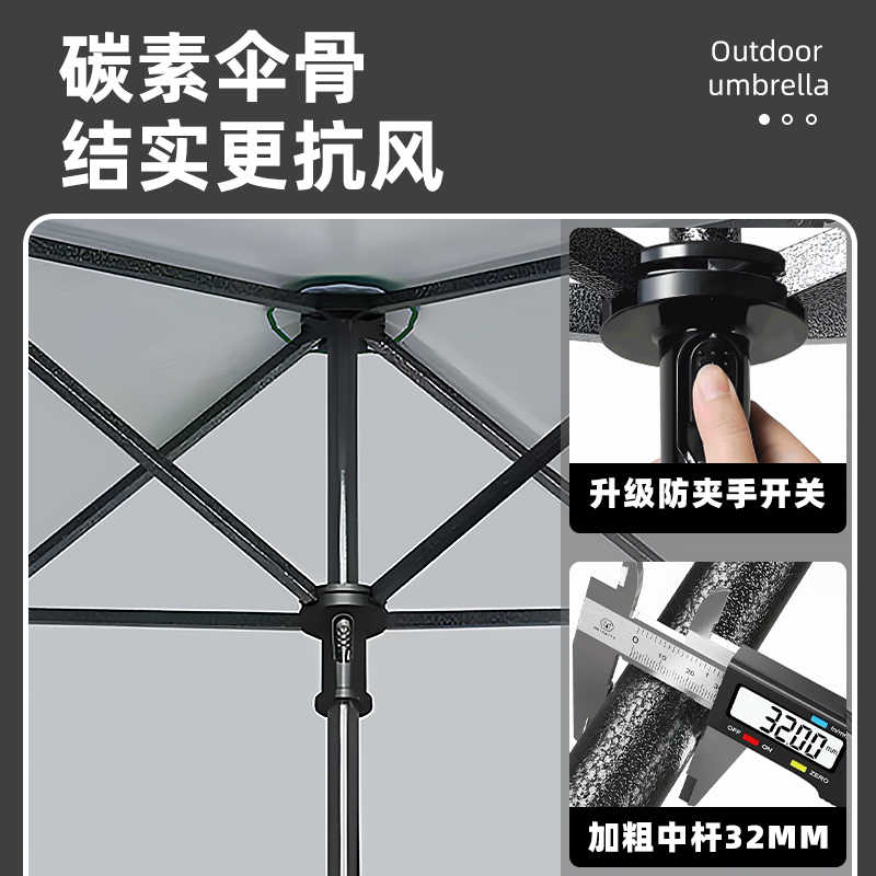 友鑫邦 遮阳伞 3*3米 把高清大图
