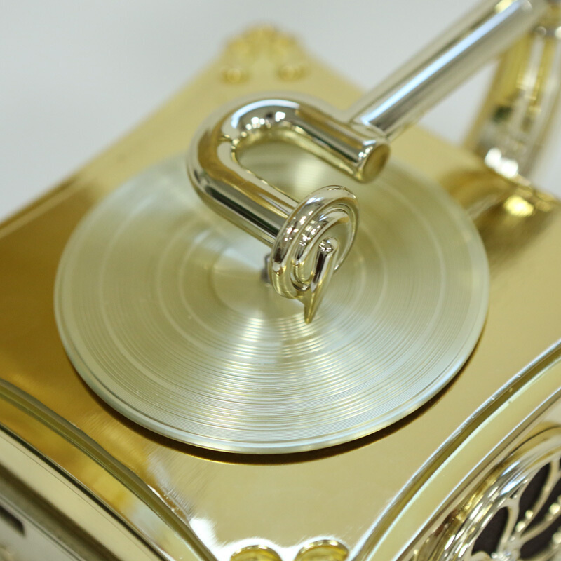 欧蒂诺 MJ-109 复古蓝牙音箱 音响 电脑音箱 迷你留声机双喇叭低音炮 U盘插卡播放桌面音响 居家艺术品 香槟金