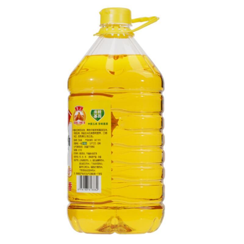 鲁花 非转基因 压榨玉米油 5L