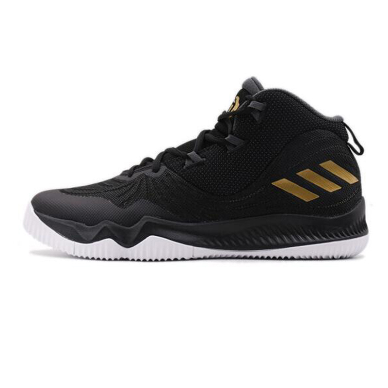 阿迪达斯adidas男子rose罗斯系列实战篮球鞋cq0203黑金中邦黑金cq0203