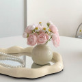 维诺亚陶瓷小花瓶仿真花干花假花办公桌桌面小摆件洗手台餐桌家居装饰品