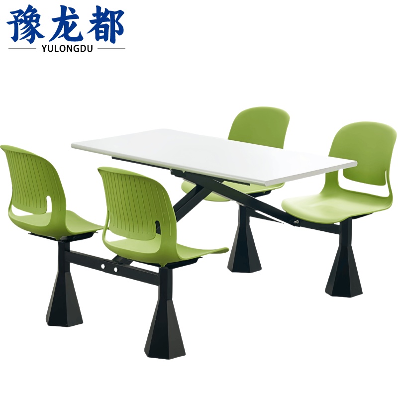 豫龙都连体餐桌+四椅套高清大图