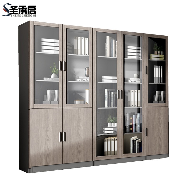 圣承启 办公书柜 组合台高清大图