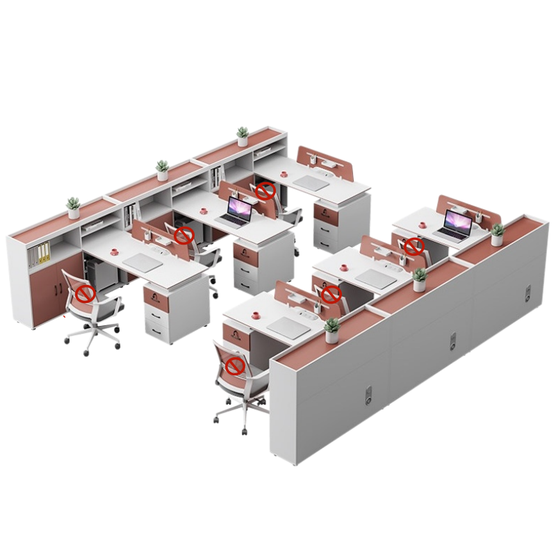 铭 思 达 屏 风办公桌高清大图