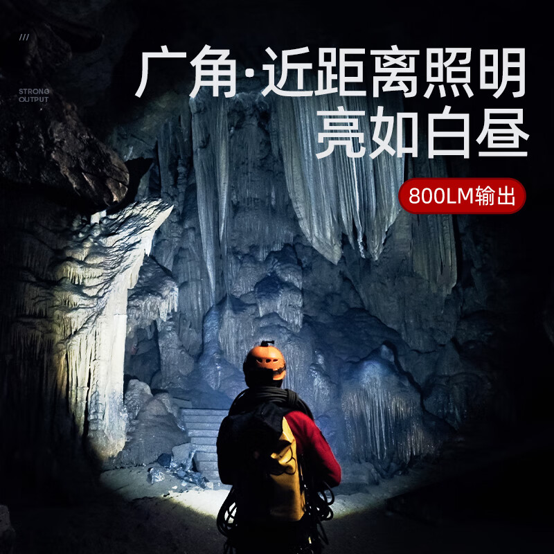 神火GTX8头灯强光超亮远射长续航夜钓鱼可充电防水头戴式工作灯高清大图