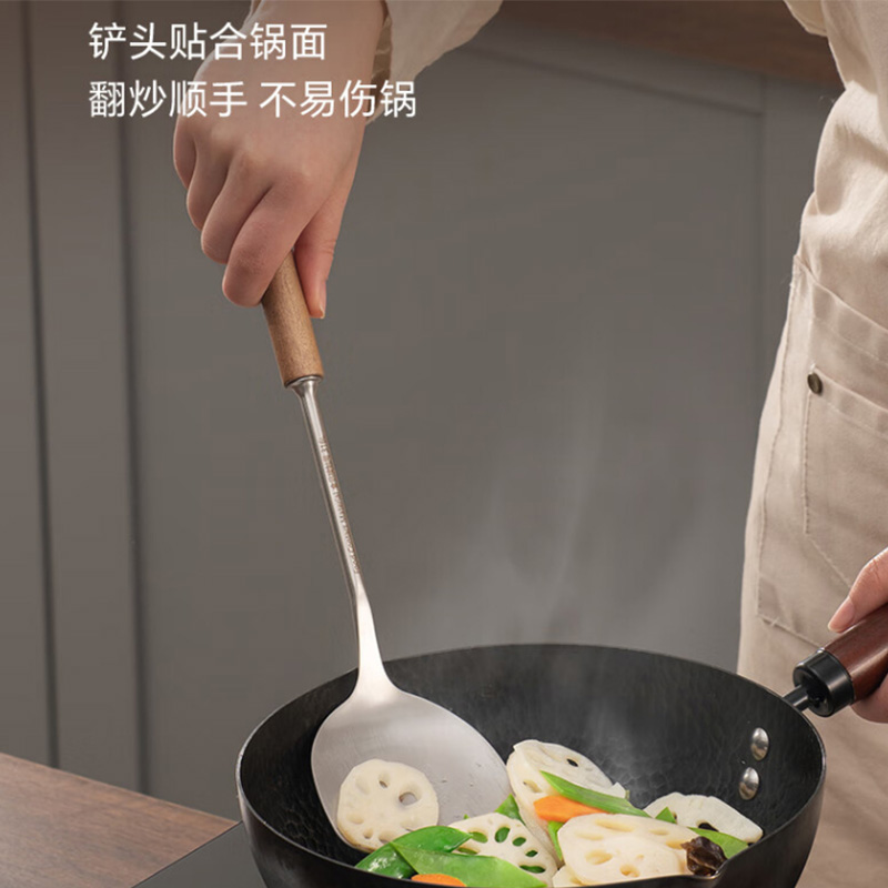 苏泊尔锅铲不锈钢防滑耐磨小巧轻便易清洗KLA33AW10高清大图