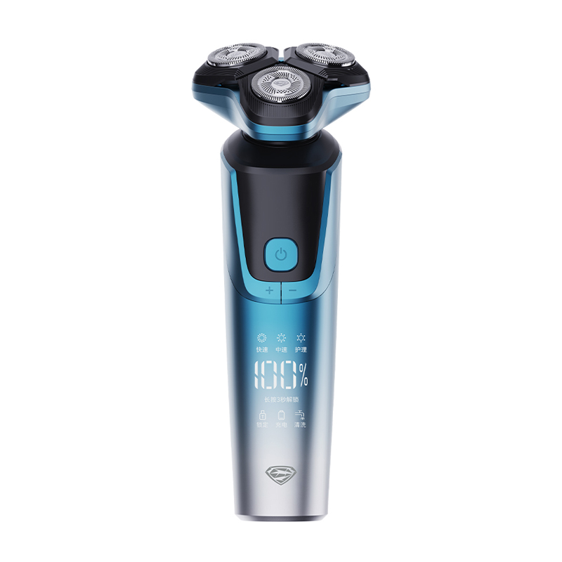 超人(SID) 三头剃须刀HS379渐变蓝高清大图