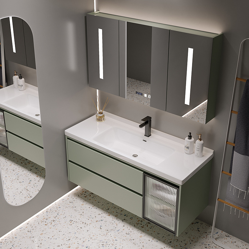 汉德斯科卫浴柜免漆实木浴室柜组合套装高清大图