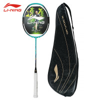 李宁(LI-NING)羽毛球拍锋影700全碳素4u耐用进攻型单拍AYPS055-1蓝色(空拍)