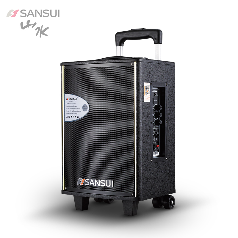 SanSui/松川SA1-10 户外乐队演艺专业移动拉杆音箱大功率舞台音响广场舞音响 便携式一体机+2.0声道低音炮音响高清大图