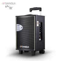 SanSui/松川SA1-10 户外乐队演艺专业移动拉杆音箱大功率舞台音响广场舞音响 便携式一体机+2.0声道低音炮音响