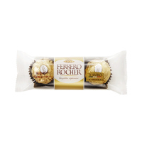 费列罗(Ferrero Rocher)榛果威化糖果巧克力 婚庆喜糖零食 情人节表白礼物 48粒礼盒装600g