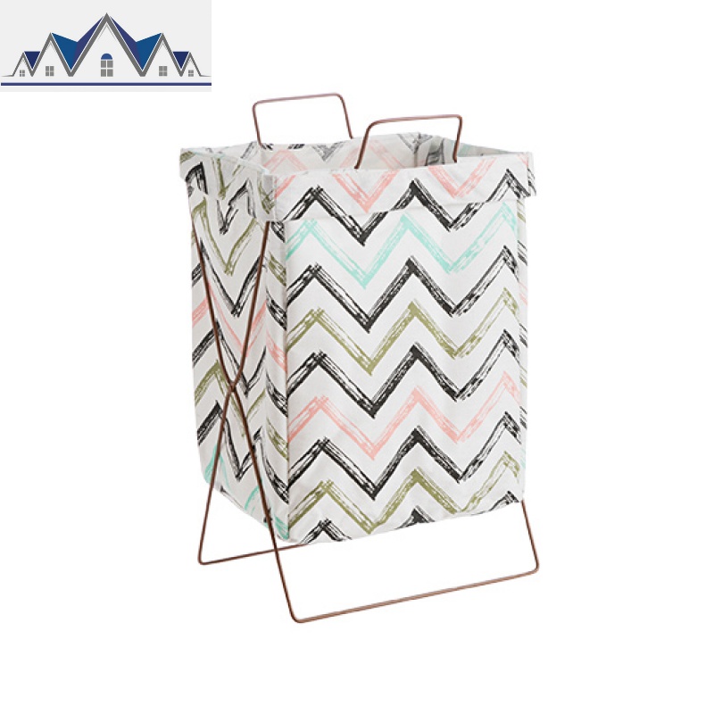 可折叠脏衣篮脏衣篓收纳篮家用布艺收纳桶浴室脏衣服收纳筐 三维工匠 小号水纹55*31*50