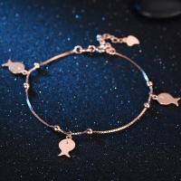 阡陌 925银韩版时尚小鱼配饰脚链夏日时尚脚饰闺蜜情侣节日礼物送女朋友七夕情人节礼物