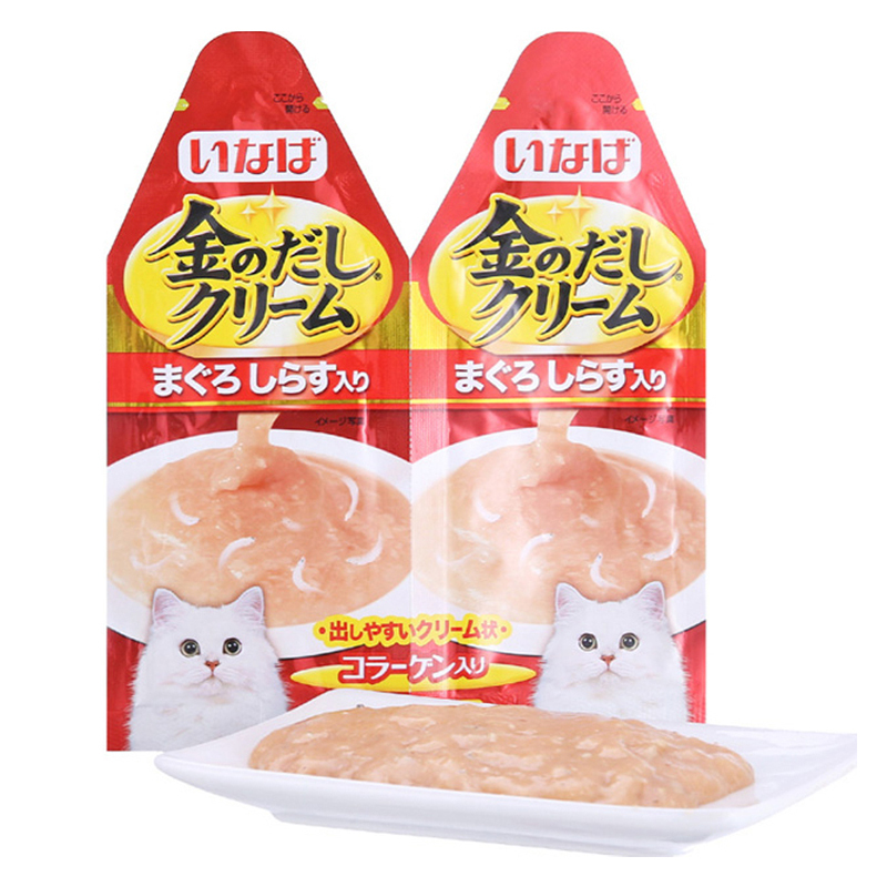 伊纳宝 猫零食湿粮包 妙好金味道营养糊 30g 金枪鱼加鲣鱼节(24包)