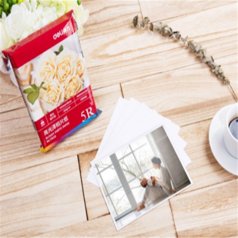 得力(deli) 3541 A4/A3/6寸/7寸 相片纸 照片纸 彩色喷墨打印纸 高光相纸批发 光泽照片纸