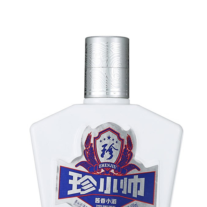 贵州珍酒 珍小帅(白瓶)53度100ml 瓶装酱香型白酒 高度白酒
