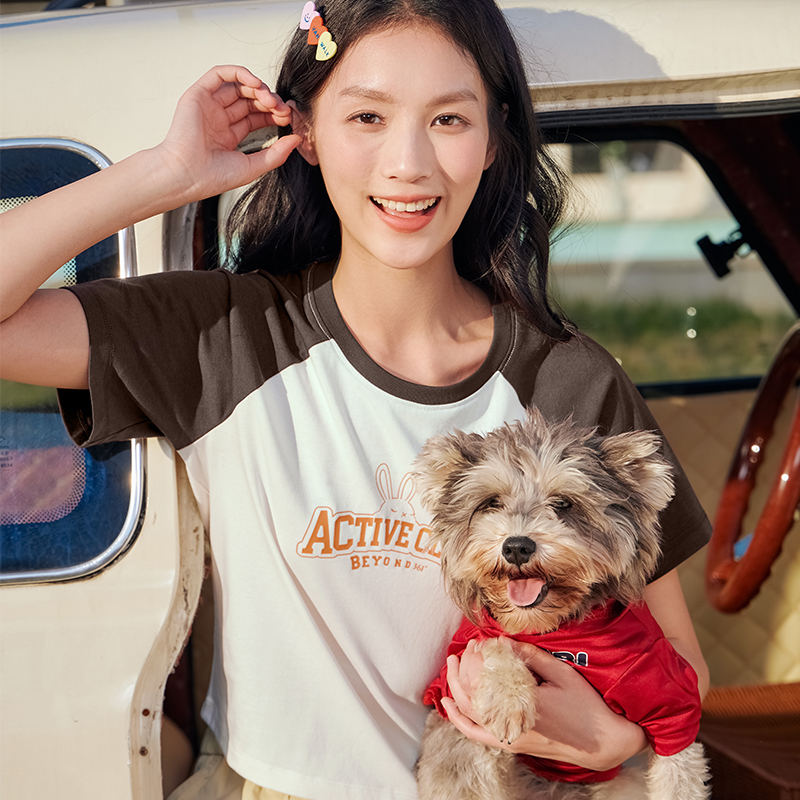 361°运动t恤女夏季新款速干透气运动短袖女士优可丝超短款上衣高清大图