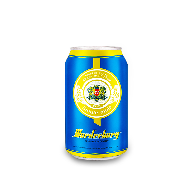 沃德古堡wurderburg 单一麦芽精酿啤酒320mL*24听国产整箱装原浆清澈型