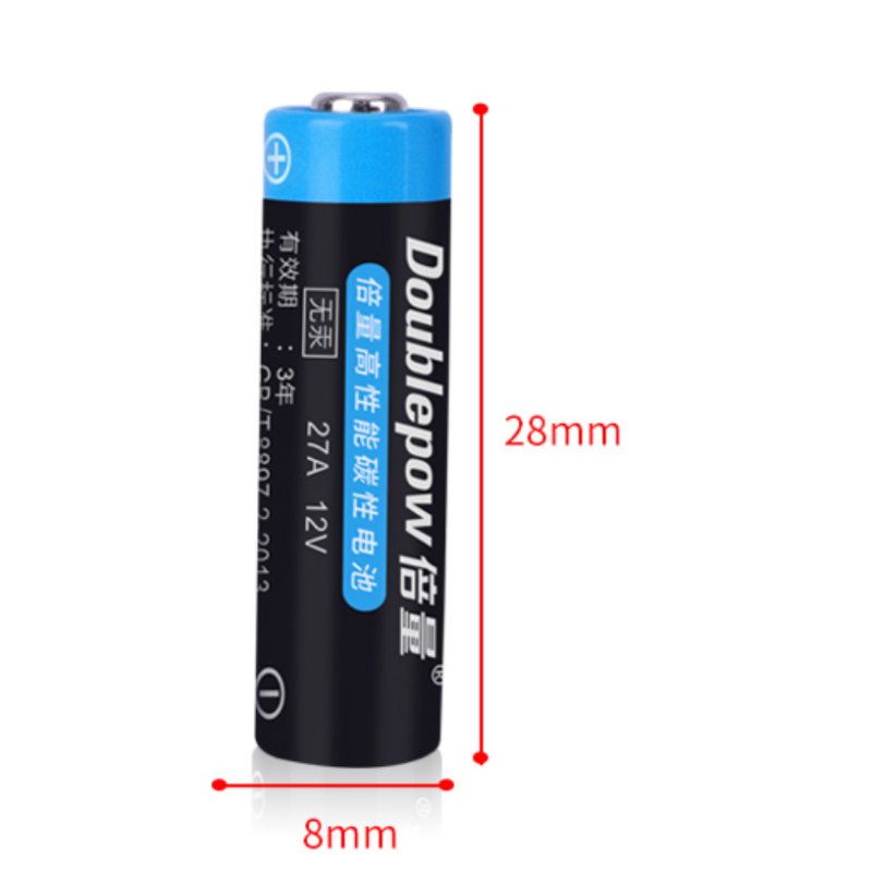 倍量27a12v电池 车库门遥控器电池12伏小号L828碱性干电池引闪器门铃车辆防盗器电动卷帘电池 27A碱性12V 5