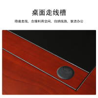 尔迈实木办公桌职员桌书桌电脑桌中式经理桌写字桌1.4m