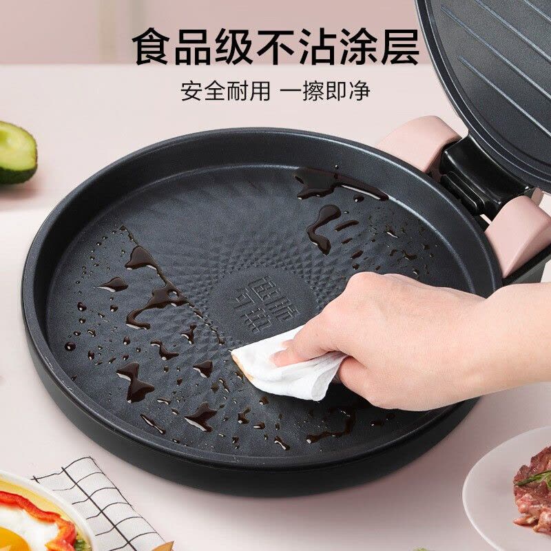 美的(Midea)电饼铛家用智能早餐机煎烤机双面加热三明治机烙饼锅25MM加深烤盘JK30E201图片