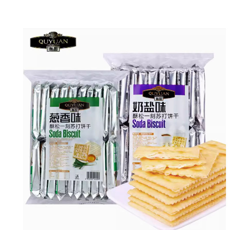 趣园奶盐味苏打饼干420g*3