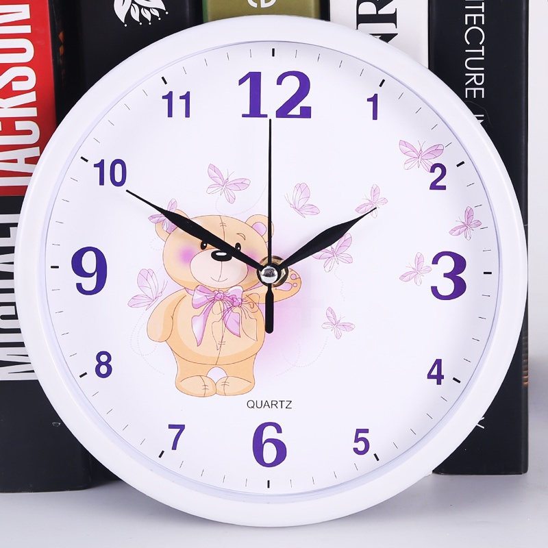 静音卡通挂钟钟客厅卧室钟表可爱儿童房钟表幼儿园卡通钟表石英钟