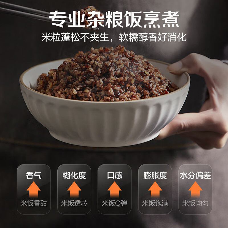 苏泊尔(SUPOR)电饭煲 0涂层电饭锅4L不锈钢内胆2-6人 家用智能多功能无涂层电饭煲新款SF40FC9001