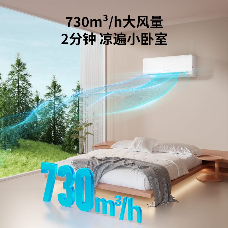 统帅(Leader)海尔智家出品 大1匹超一级 超省电空调挂机 变频冷暖壁挂式空调KFR-26GW/LA1-1高清大图