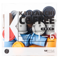 卡尔蓝芝冷萃即溶咖啡速溶黑咖啡美式无糖纯咖啡粉[K1-6乐享装]2.8g*24颗