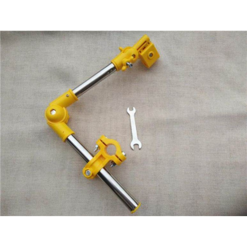 黄色双折雨伞支架送工具