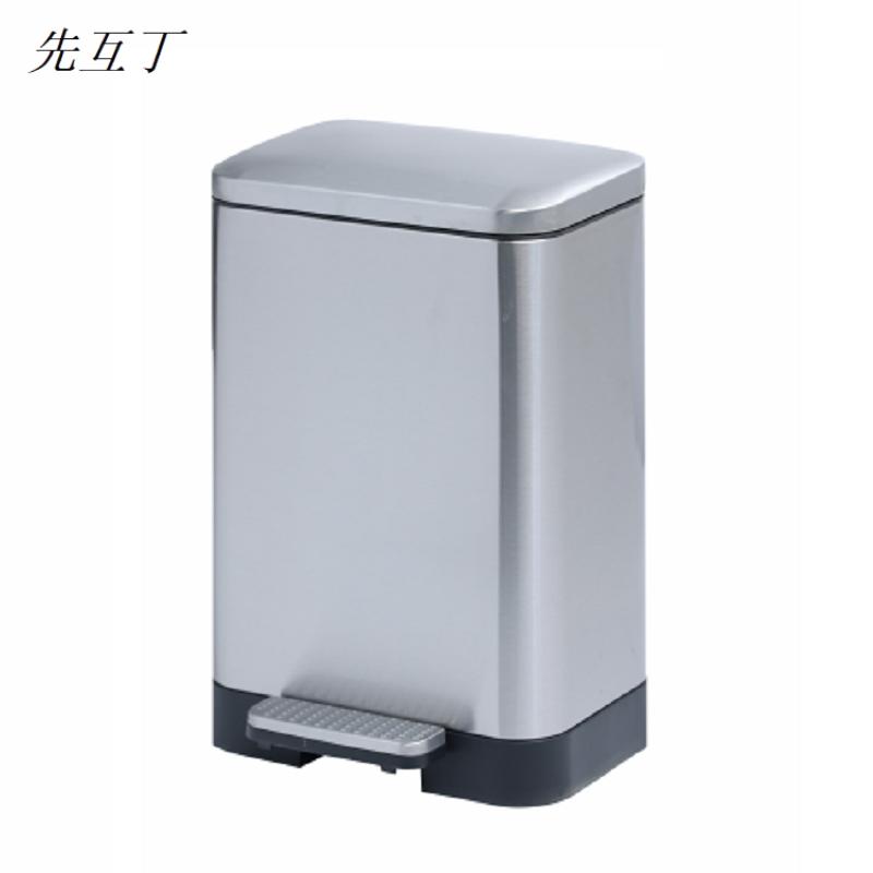 先互丁 不锈钢脚踏垃圾桶 多规格 个高清大图