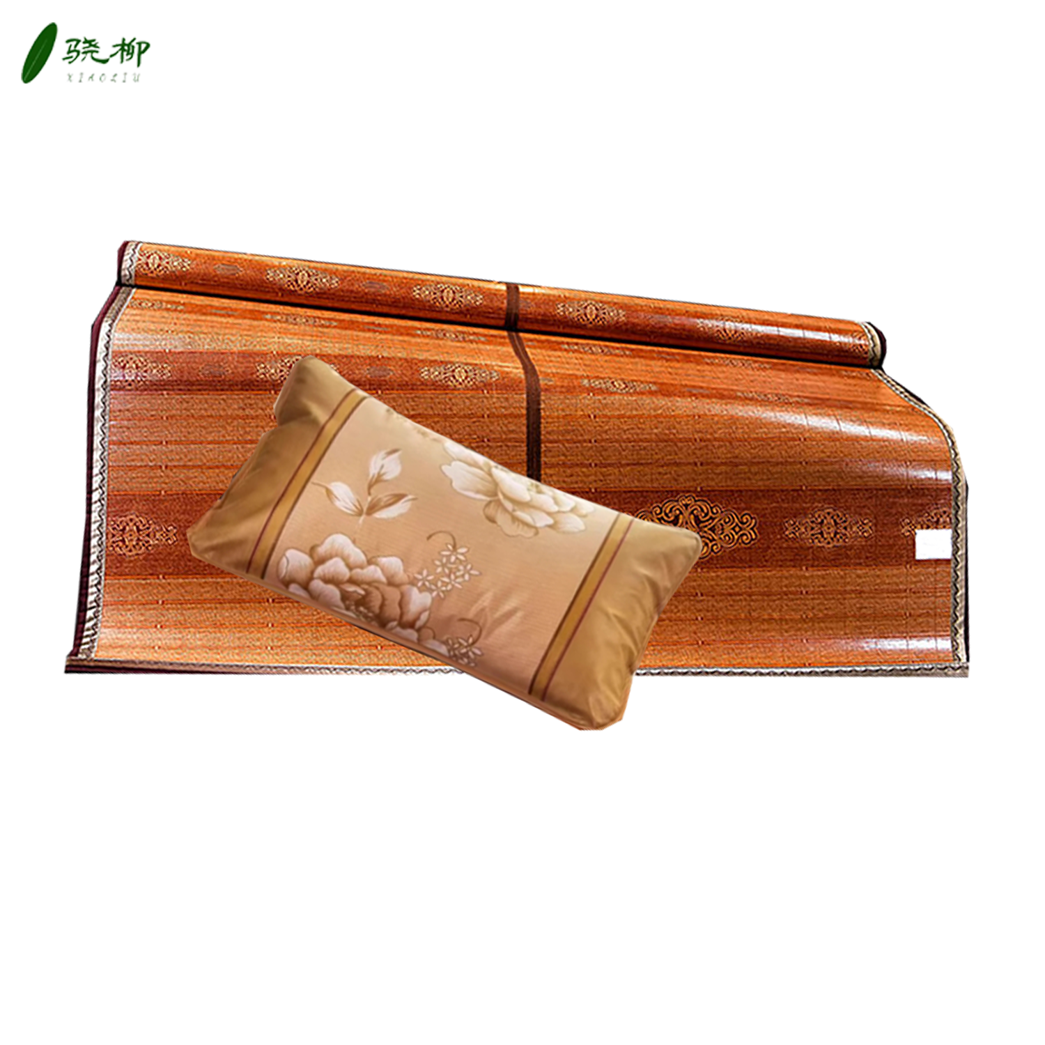 可折叠竹凉席 1.2*1.9米两件套/套高清大图