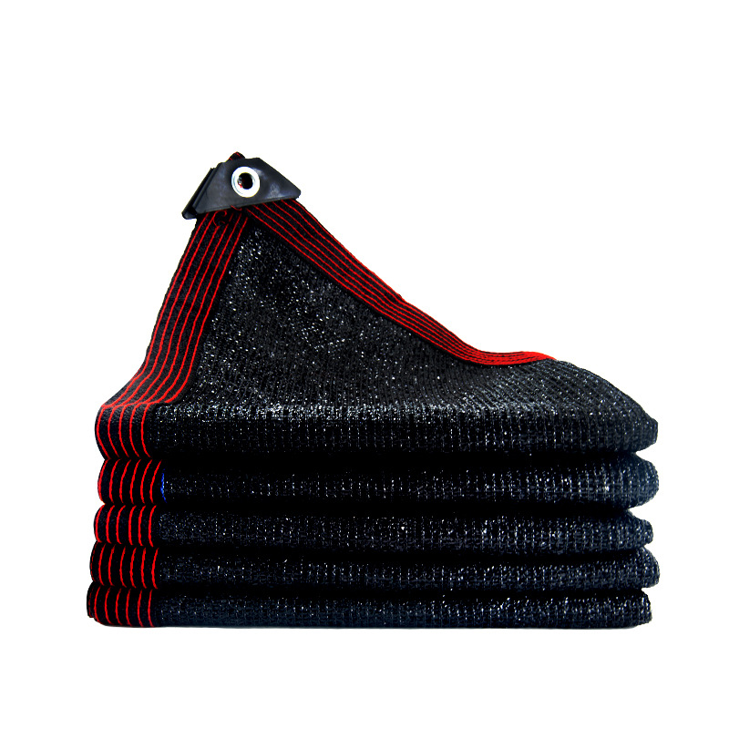 易企采 加密加厚遮阳隔热布防晒布网户外篷布遮阳网黑色抗老化遮阴太阳网 黑色4*8米（遮阳率95%+）