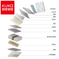 【主卧优选 】顾家家居KUKa 进口天然乳胶床垫三区独袋静音护脊弹簧 软硬两用3D透气 美姿版M1203（60天发货）