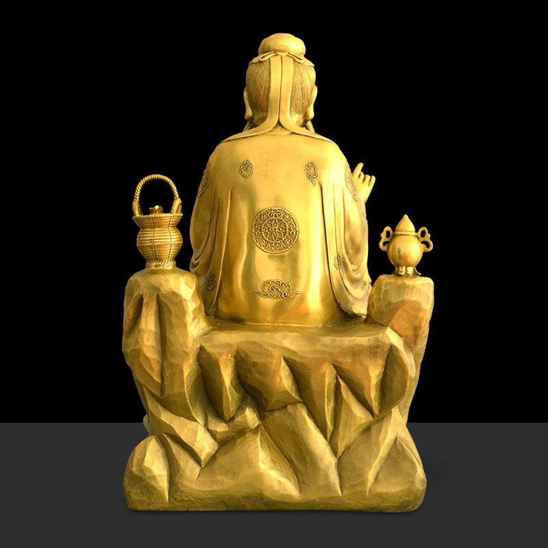 美帮汇铜孙思邈铜像摆件医圣孙思邈神像孙真人药爷中医供奉大号 57号药王铜孙思邈